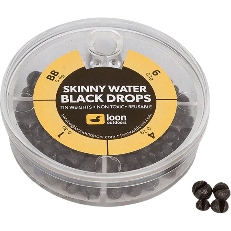 Loon Outdoors Black Drops Split Shot | 4 Division - Skinny Water - Image 2